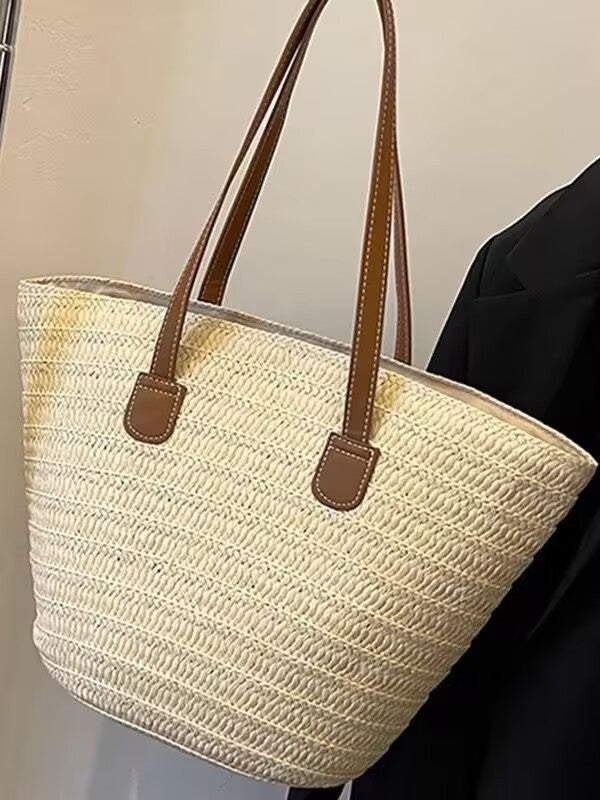 Niche Design Pastoral Style Woven Bag