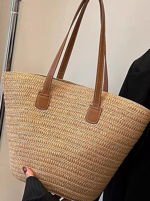 Niche Design Pastoral Style Woven Bag