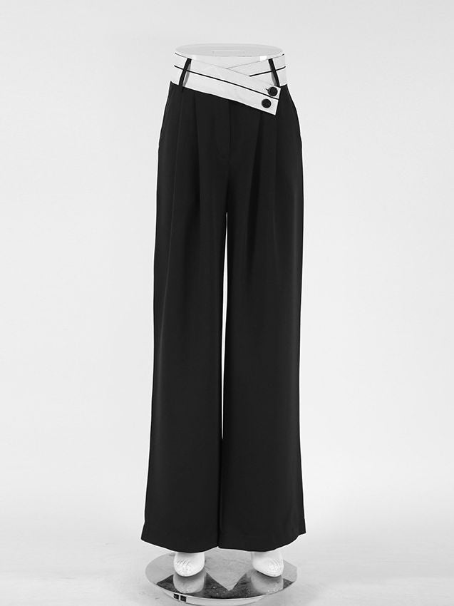 Niche Design Wide-Leg Trousers
