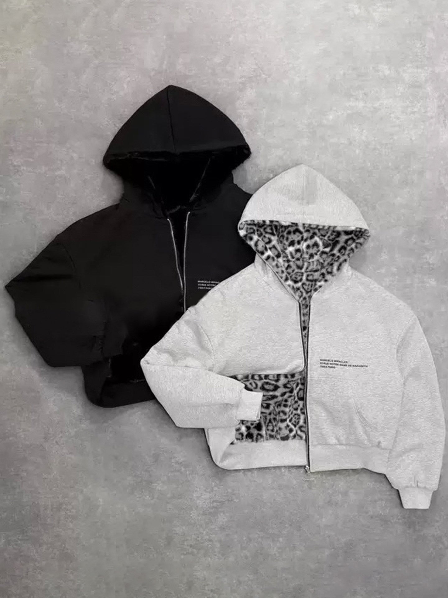 Niche gray hoodie