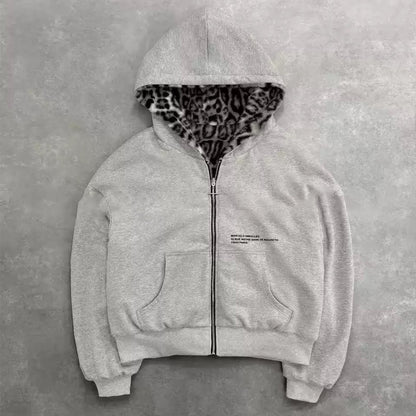 Niche gray hoodie
