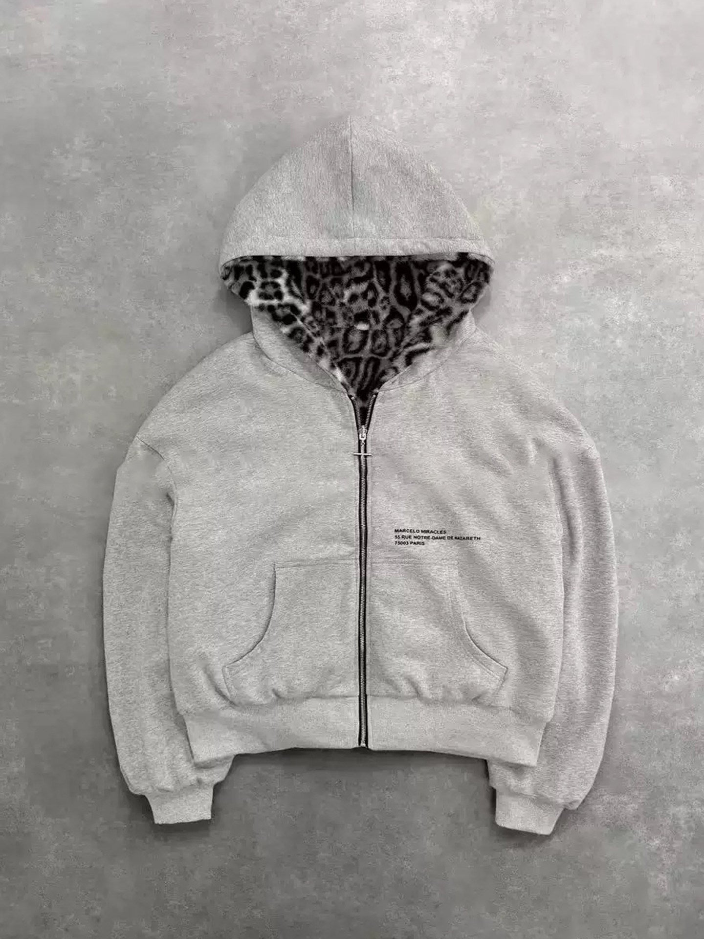 Niche gray hoodie