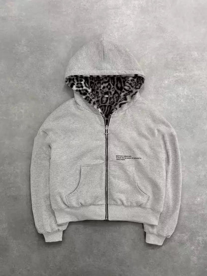 Niche gray hoodie