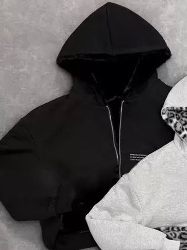 Niche gray hoodie