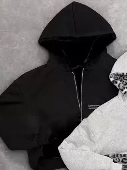 Niche gray hoodie