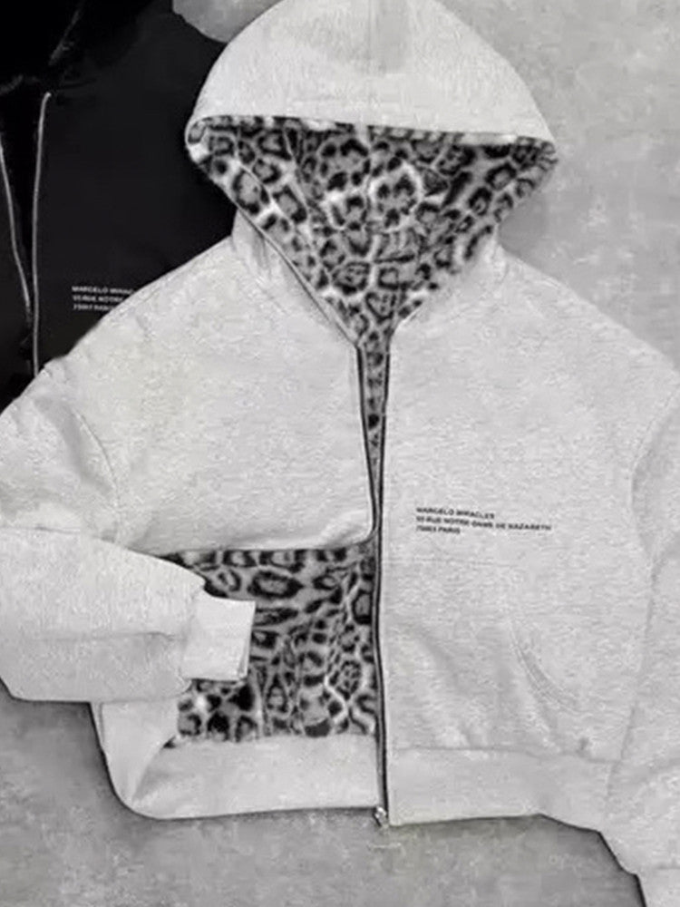 Niche gray hoodie