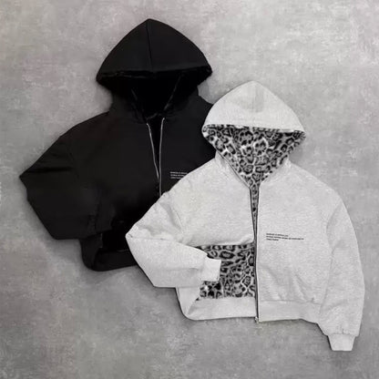 Niche gray hoodie