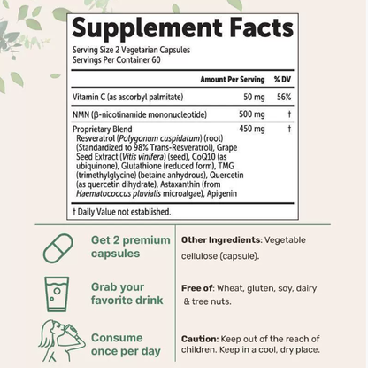 Nicotinamide Mononucleotide Supplement Capsules