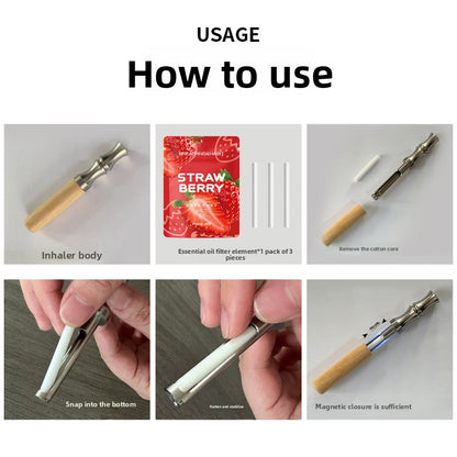 Nicotine-Free Herbal Smoking Cessation Sticks with Cotton Core