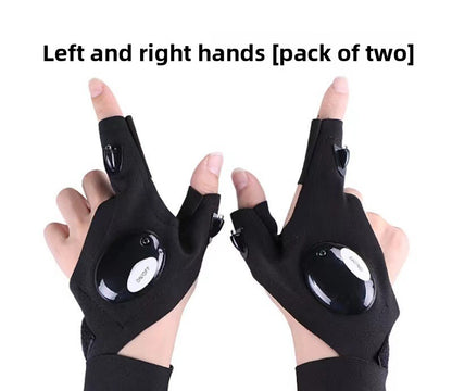 Night fishing lighting gloves