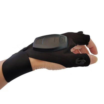 Night fishing lighting gloves