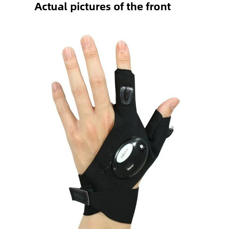 Night fishing lighting gloves