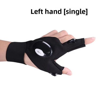 Night fishing lighting gloves