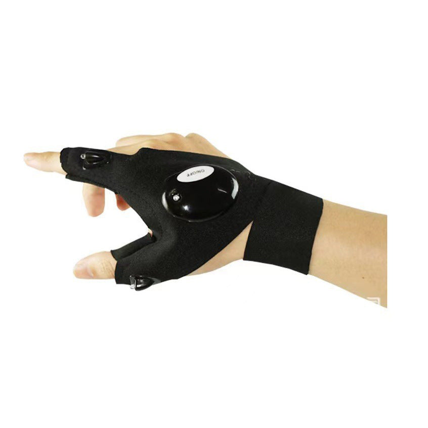 Night fishing lighting gloves