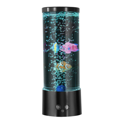 Nightlight with glowing bubbles