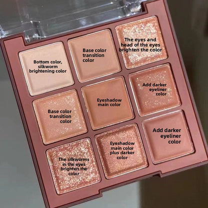 Nine-color Chocolate Eyeshade Plate