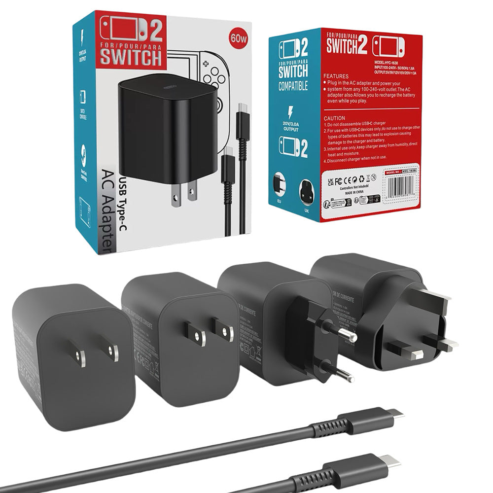 Nintendo Switch 2 60W USB-C Power Adapter