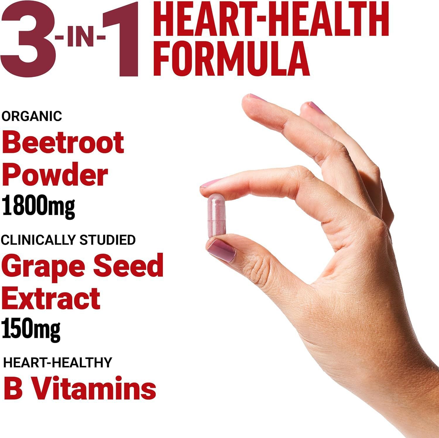 Nitric oxide beetroot capsules