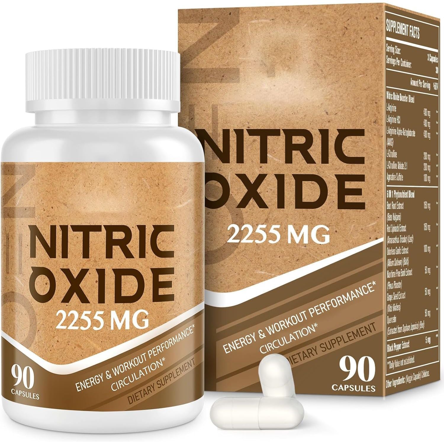 Nitric oxide capsules