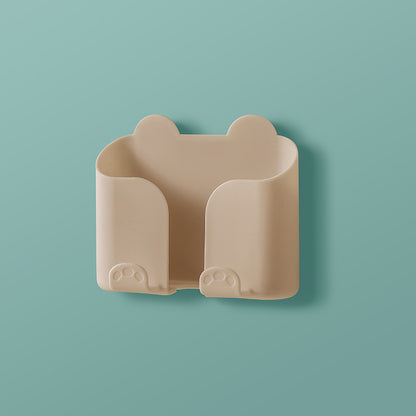 No-drill adhesive phone charging holder