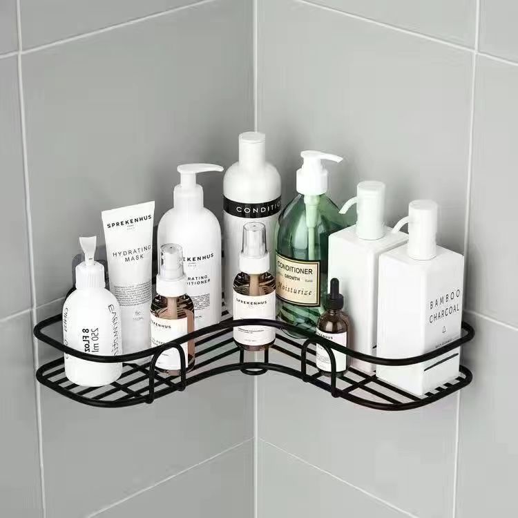 No Drill Bathroom Corner Storage Rack