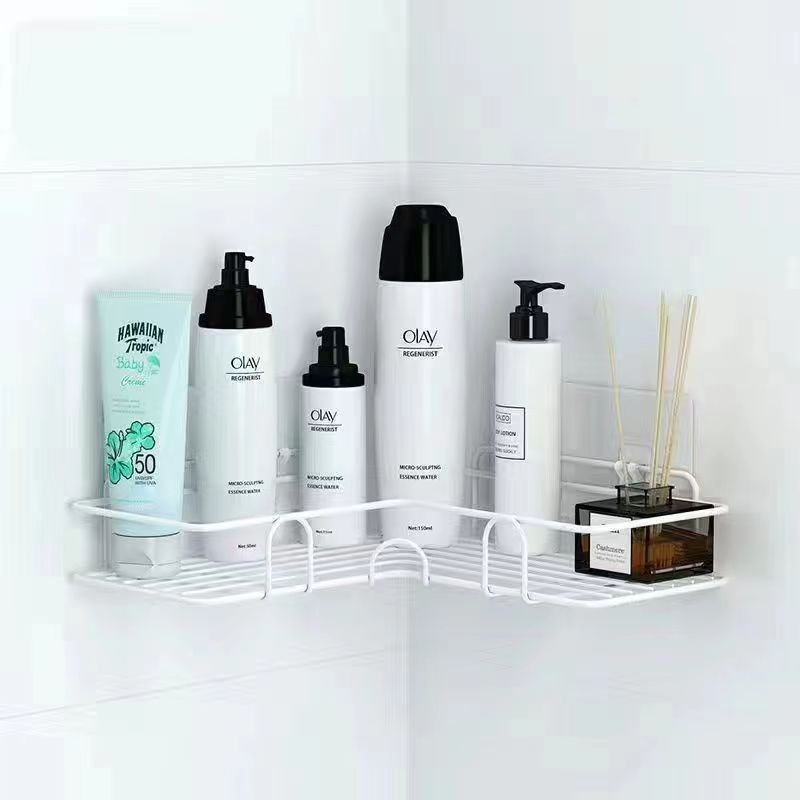 No Drill Bathroom Corner Storage Rack
