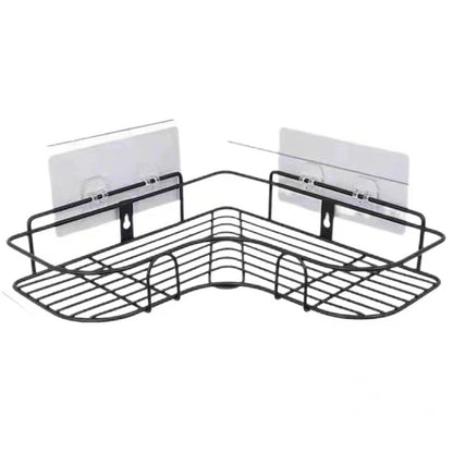 No Drill Bathroom Corner Storage Rack