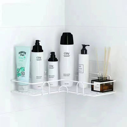 No Drill Bathroom Corner Storage Rack