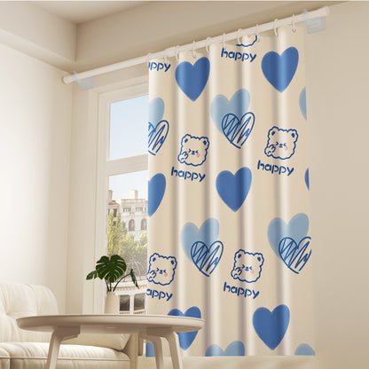 No Drill Installation Semi Blackout Curtains
