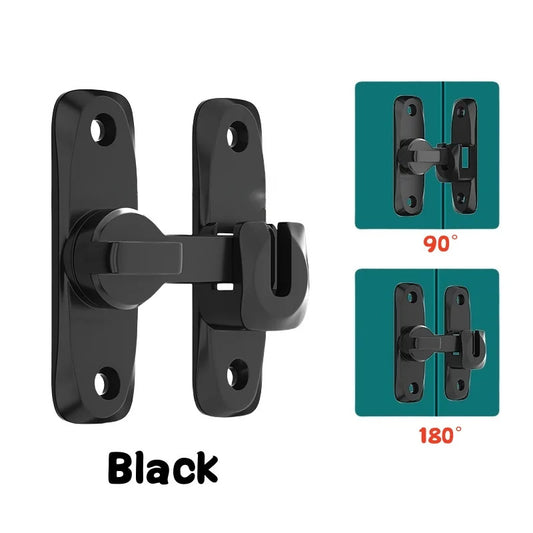 No-Drill Surface Mounted Door Latch Lock
