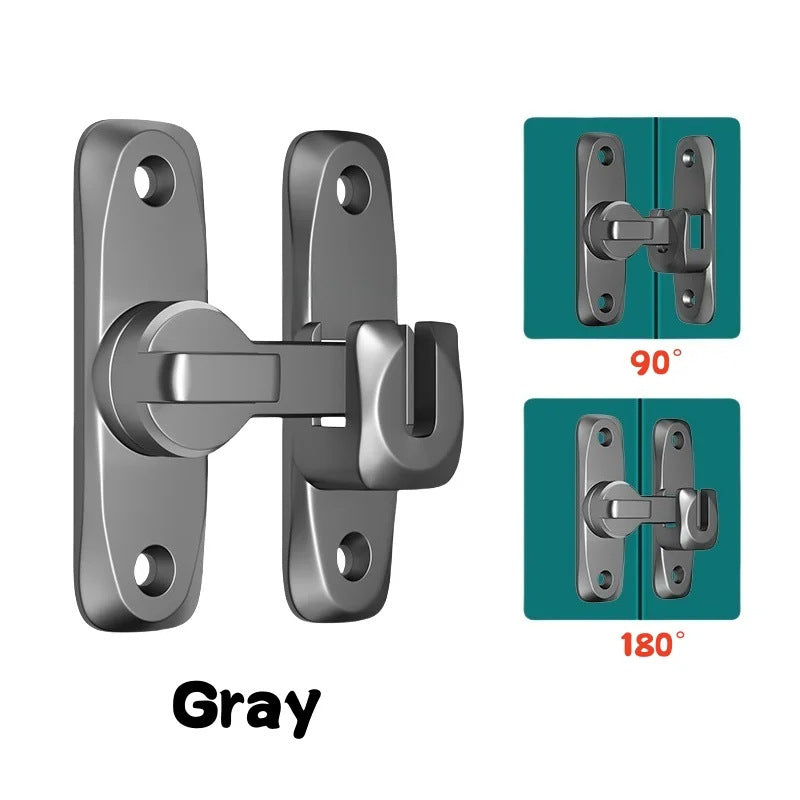 No-Drill Surface Mounted Door Latch Lock