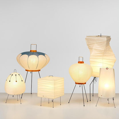 Noguchi Isamu Wabi-Sabi Style Vintage Designer Floor Lamp, Table Lamp