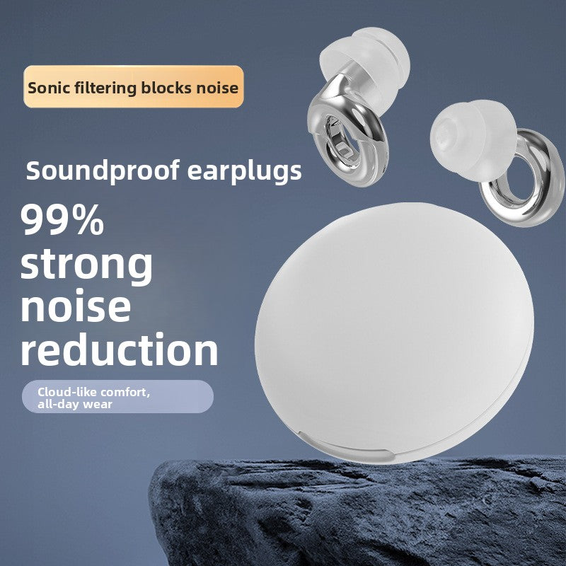 Noise Reducing Silicone Earplugs for Sleep and Work