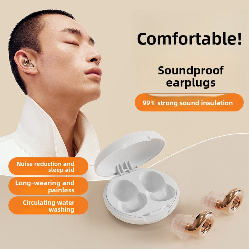 Noise Reducing Silicone Earplugs for Sleep and Work