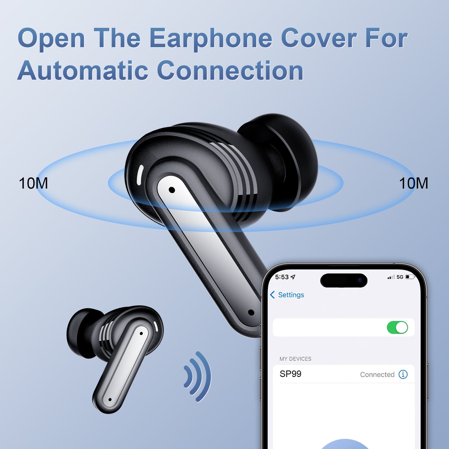 Noise reduction in-ear gaming wireless headset