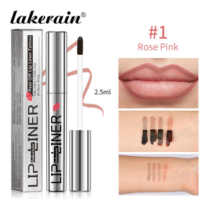 Non-diffusing and highly pigmented lip liner pen