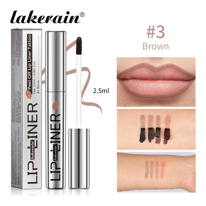 Non-diffusing and highly pigmented lip liner pen