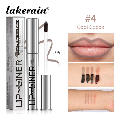 Non-diffusing and highly pigmented lip liner pen