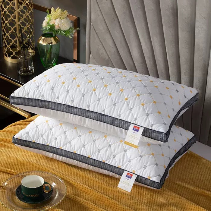 Non-floppy velvet cervical support adult pillow