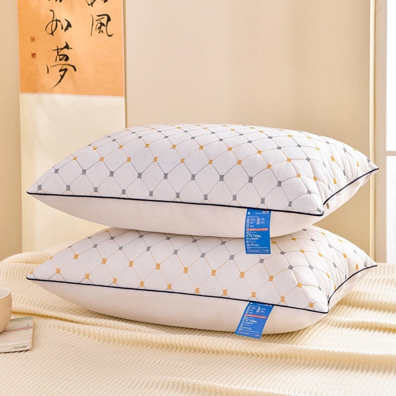 Non-floppy velvet cervical support adult pillow