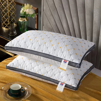 Non-floppy velvet cervical support adult pillow
