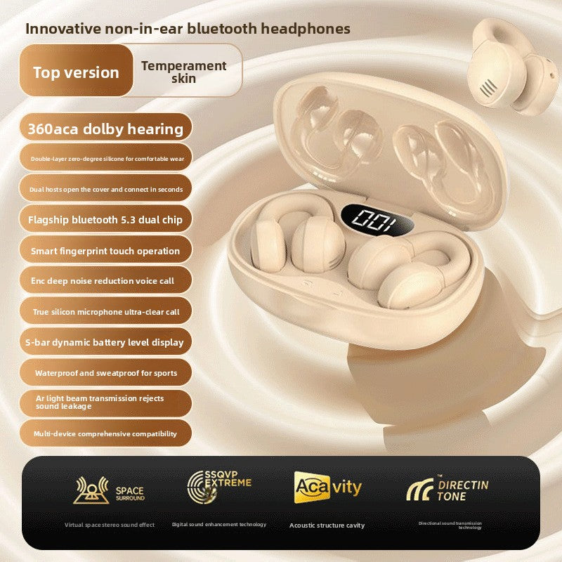 Non-in-ear wireless Bluetooth headphones