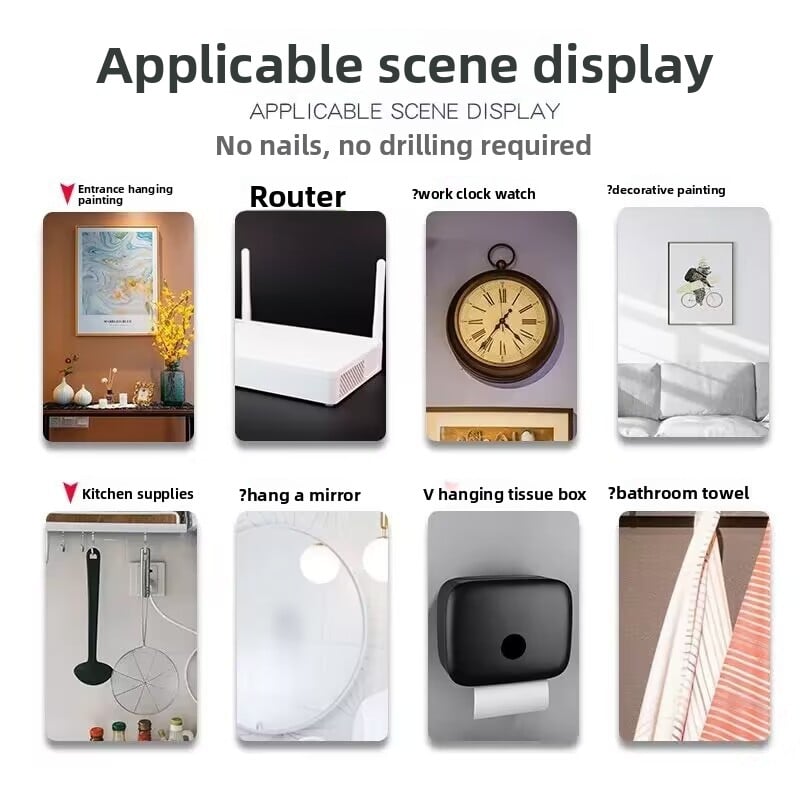Non-marked nail Non-perforated Strong Adhesive