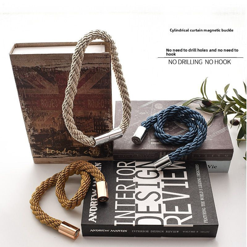 non-perforated curtain strap magnetic curtain buckle magnetic buckle