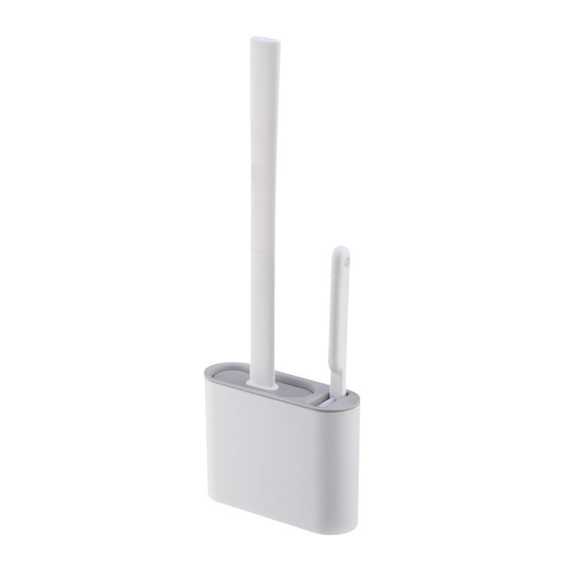 Non-perforated toilet brush set