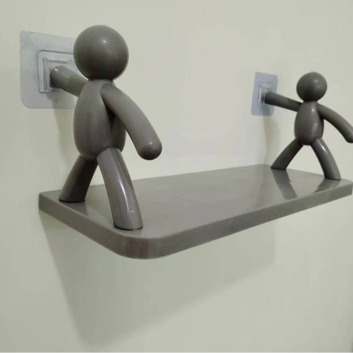 Non-perforated toilet cosmetic storage rack