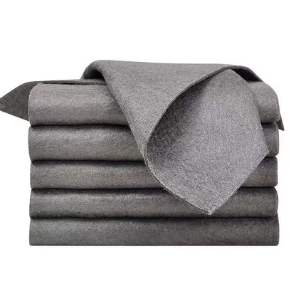 Non-shedding, water-stain removing cleaning cloth