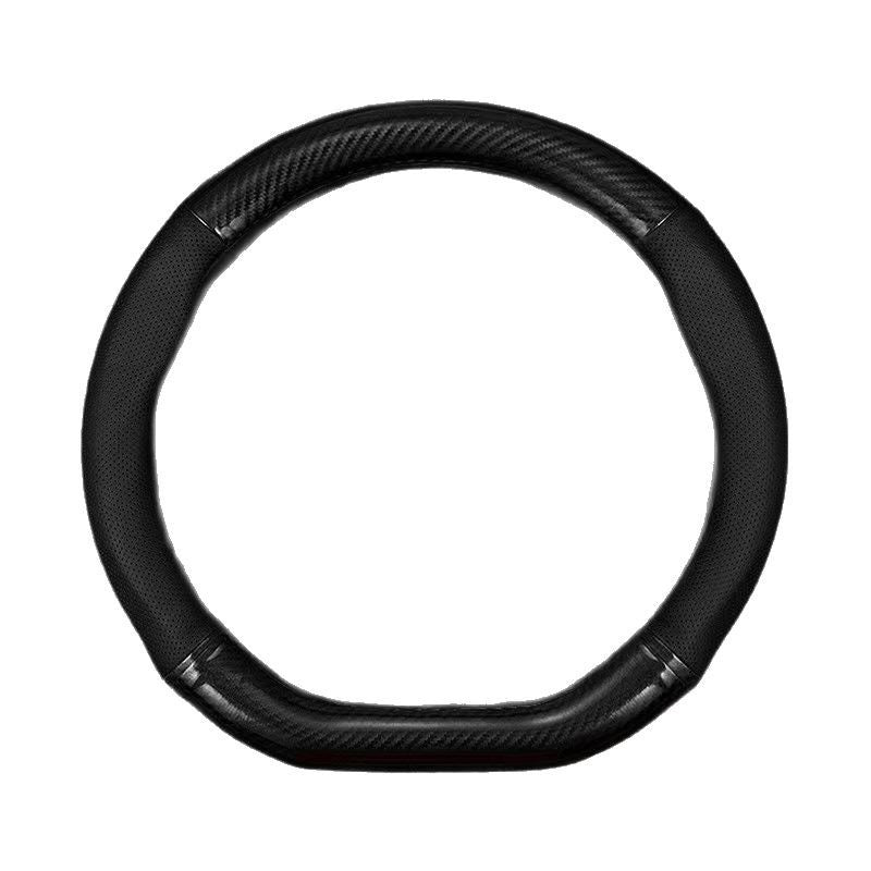 Non-Slip Carbon Fiber Steering Wheel Cover