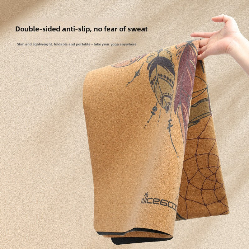 Non-slip Cork Yoga Exercise Mat
