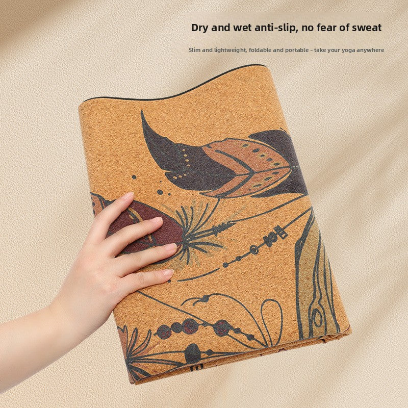 Non-slip Cork Yoga Exercise Mat